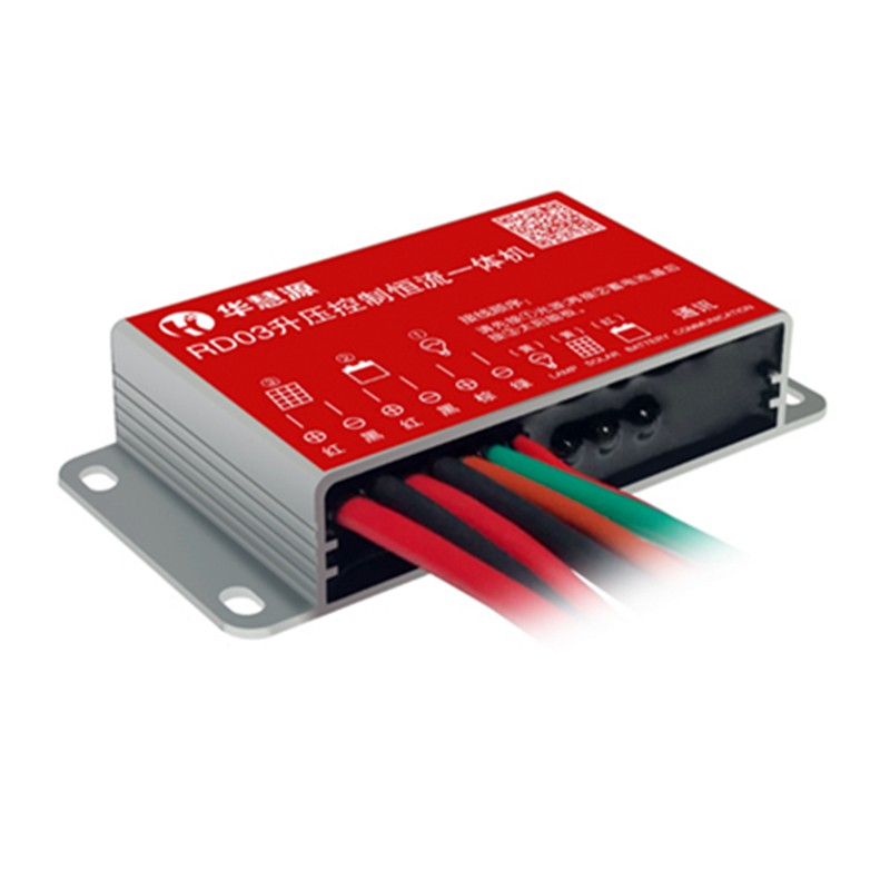 太阳能光伏板磷酸铁锂电池防水升压恒流智能光时控一体路灯控制器