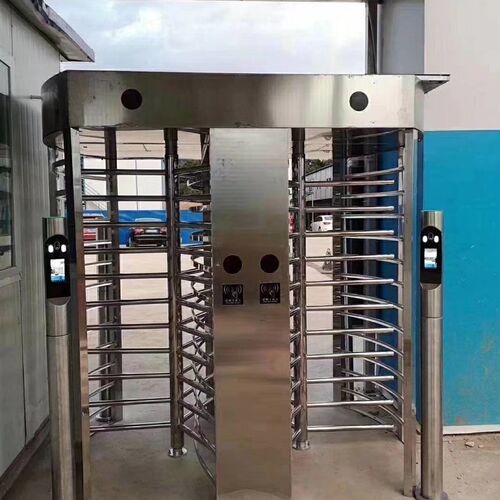 小区门禁全高转闸工地实名制三辊闸车站人脸不锈钢监狱十字闸机芯