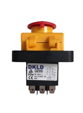 DZ05电磁开关380V停电欠电压保护开关KJD18防水防尘磁力按钮6/7脚