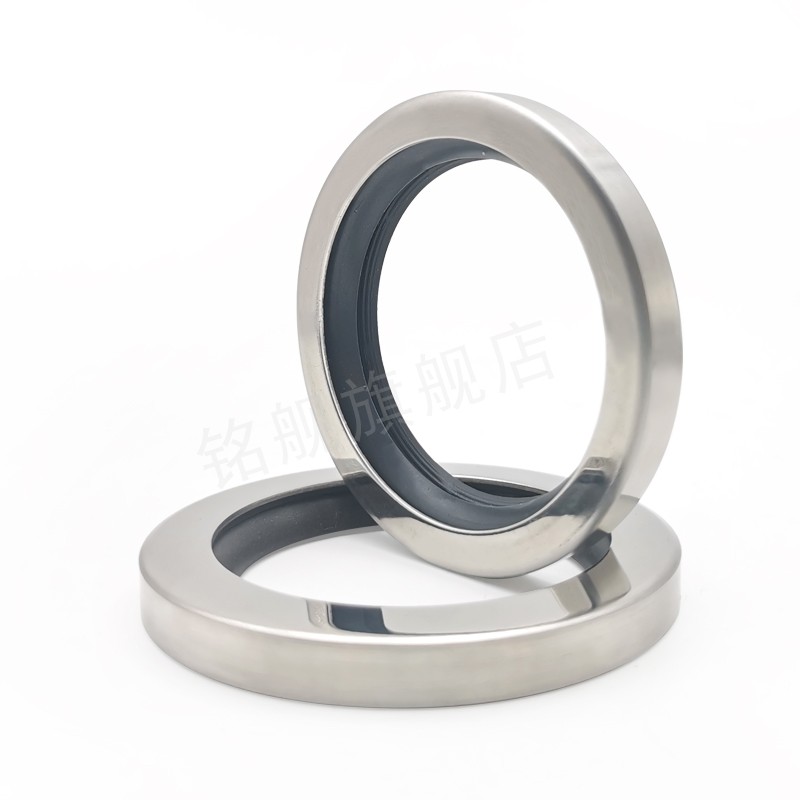 不锈钢四氟油封65/68/70/73/75*80/85/90/95/100*8/10/12铁氟龙空