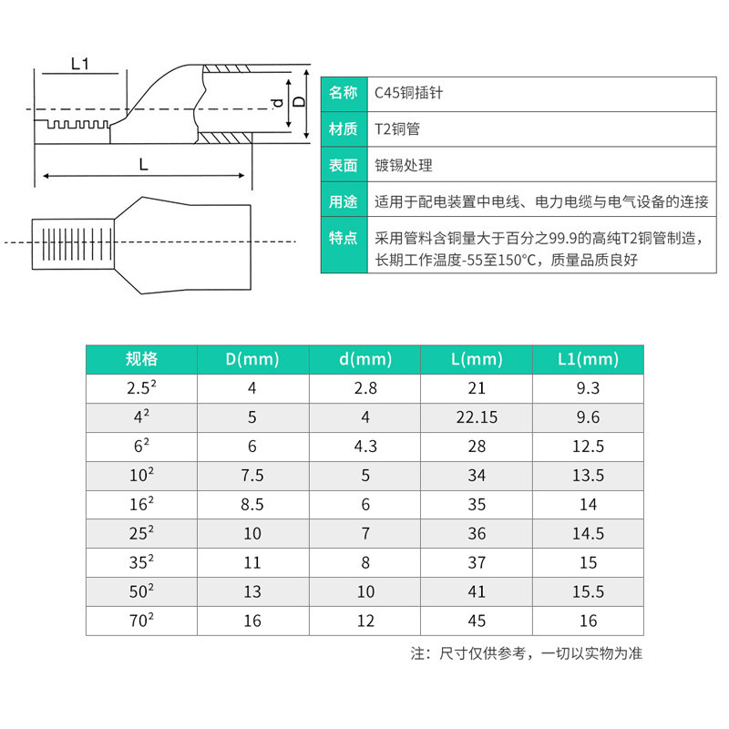 伊莱科紫铜焊口冷压接线端子C45插片DZ47接头空开端头铜线耳插针,珠宝/钻石/翡翠,翡翠裸石/蛋面,淘宝优惠券,粉丝福利购,淘宝优惠卷