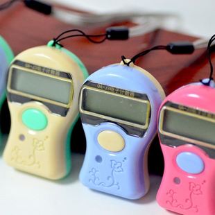 计数器 电池人流记数器计件器防误按手指点数器计数器手动7号电池