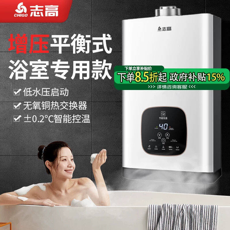 志高平衡式燃气热水器增