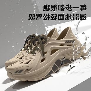 2025新款 登山洞洞鞋 耐磨外穿凉鞋 夏季 不臭脚防滑透气开车厚底男士