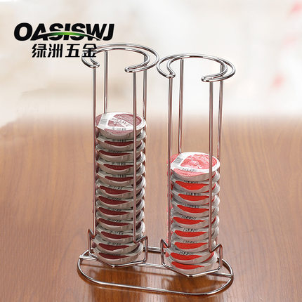 跨境OASISWJ咖啡胶囊架 32颗博士胶囊收纳架可旋转Tassimo储存