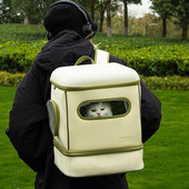 跨境四季 宠物拉杆箱大容量帆布折叠猫咪猫包小型犬外出通用便携