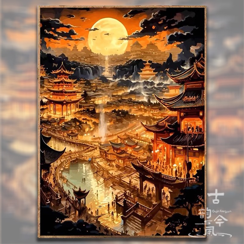 【盛世大唐】十字绣2025新款线绣客厅风景刺绣中国风钻石贴画手工