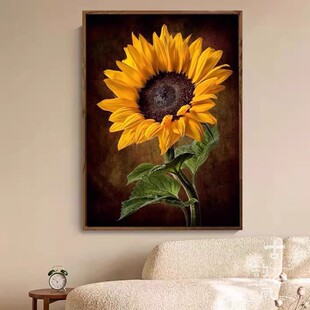 【向阳而生】十字绣满绣新款客厅向日葵花卉刺绣小件手工钻石贴画