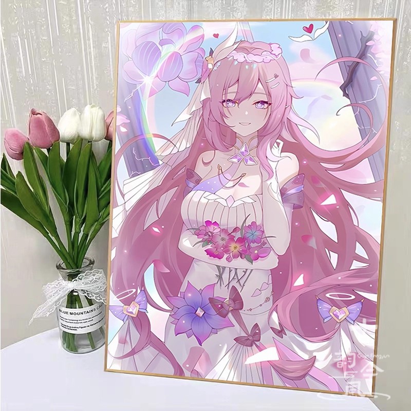 【爱莉希雅】十字绣2025新款满绣卡通动漫人物简单自制刺绣钻石画