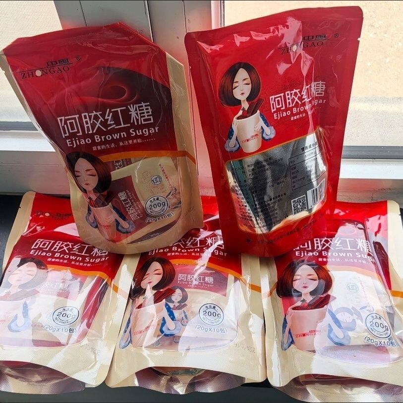 中奥阿胶红糖姜茶大枣姜汁女生红糖冲饮红糖水独立小包装送女友新