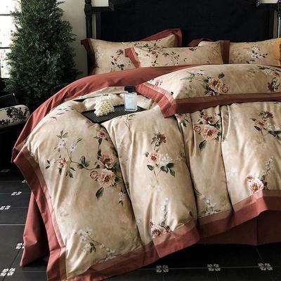 美式100支长绒棉磨毛床上四件套