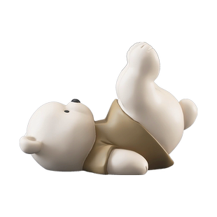 元气熊手机架摆件办公室桌面电脑桌装饰幸福感小物件生日礼物实用