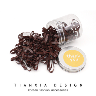 韩国儿童加厚加宽胶圈灌装 皮筋女孩扎头发橡皮筋不伤发高弹力头绳