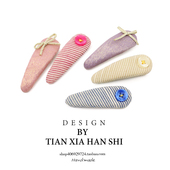 韩国儿童布艺bb夹雨滴纽扣亮闪闪基础刘海夹宝宝侧边发卡不伤发潮