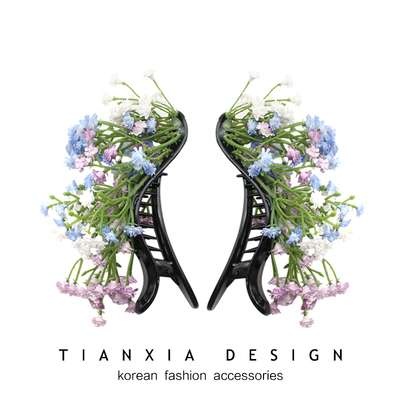 满天星刘亦菲同款发夹女童公主超仙摄影配饰拍照神器发卡儿童头饰