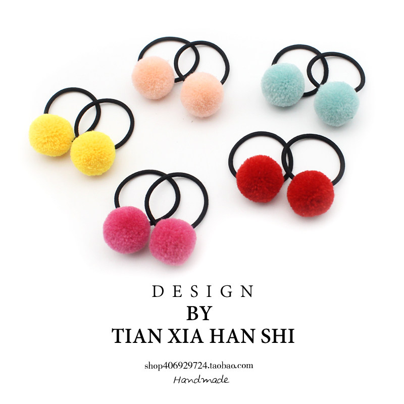 韩国婴儿发圈宝宝小皮筋不伤发扎啾啾女童百搭毛球头绳儿童发饰新,童装/婴儿装/亲子装,发饰,淘宝优惠券,粉丝福利购,淘宝优惠卷