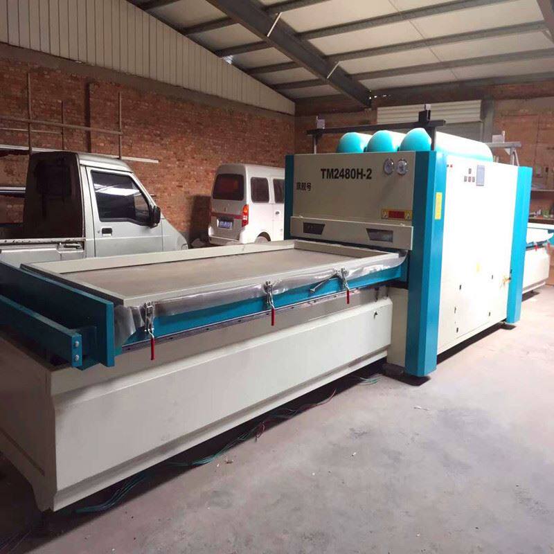 高配置真空覆膜机自动断膜橱柜门吸塑机艺术门智能覆膜机