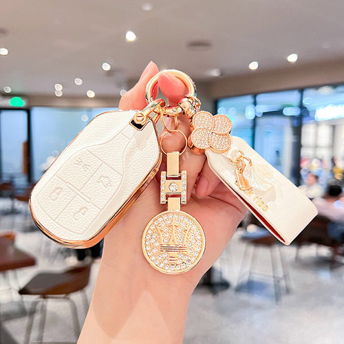 适用玛莎拉蒂钥匙套莱万特车吉博力 levante 总裁qt高档壳扣