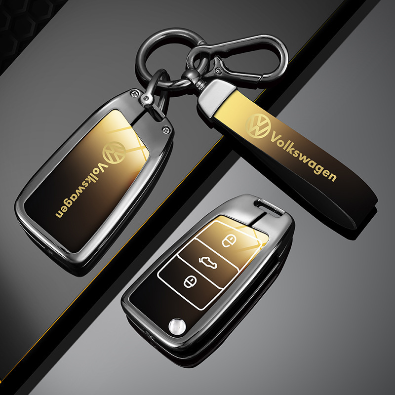 适用大众半包围钥匙套迈腾新330车B8帕萨特速腾全包途观L朗逸CC扣