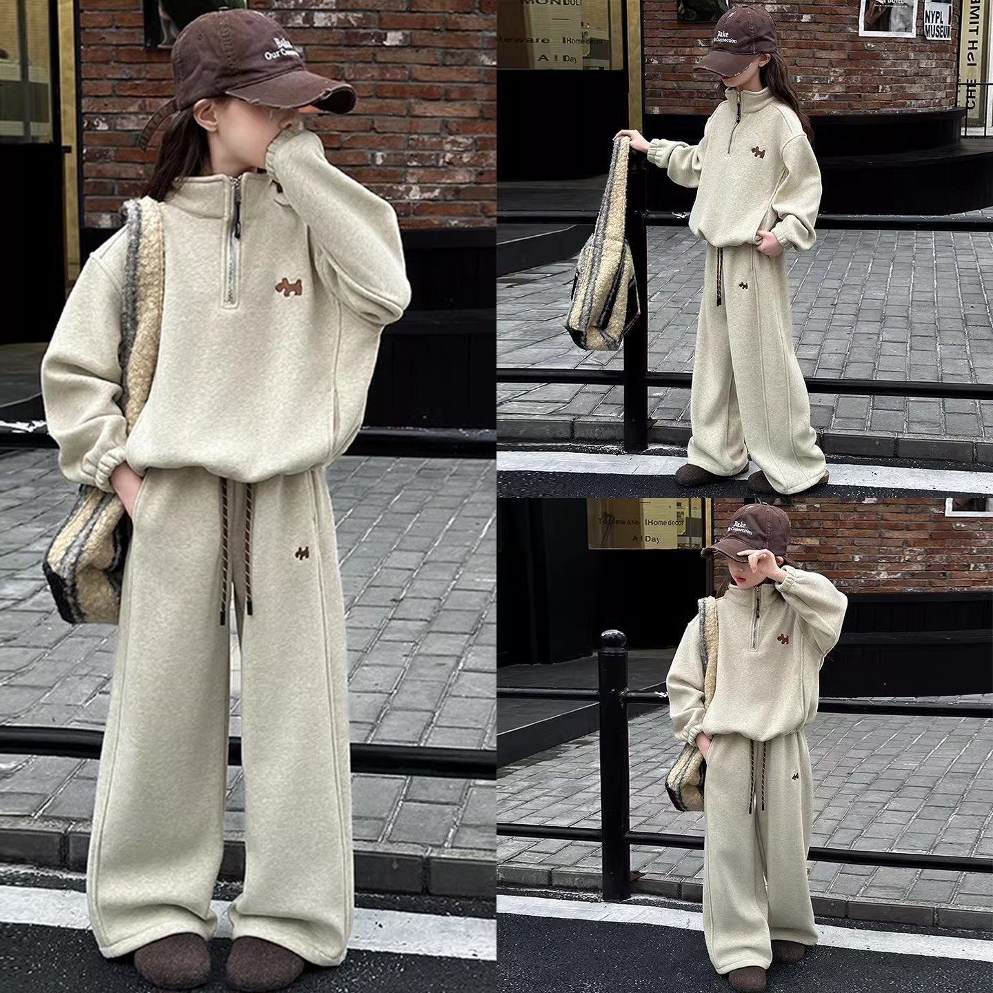 女童春装套装2026新款洋气儿童春秋卫衣女孩大童两件套运动衣服潮