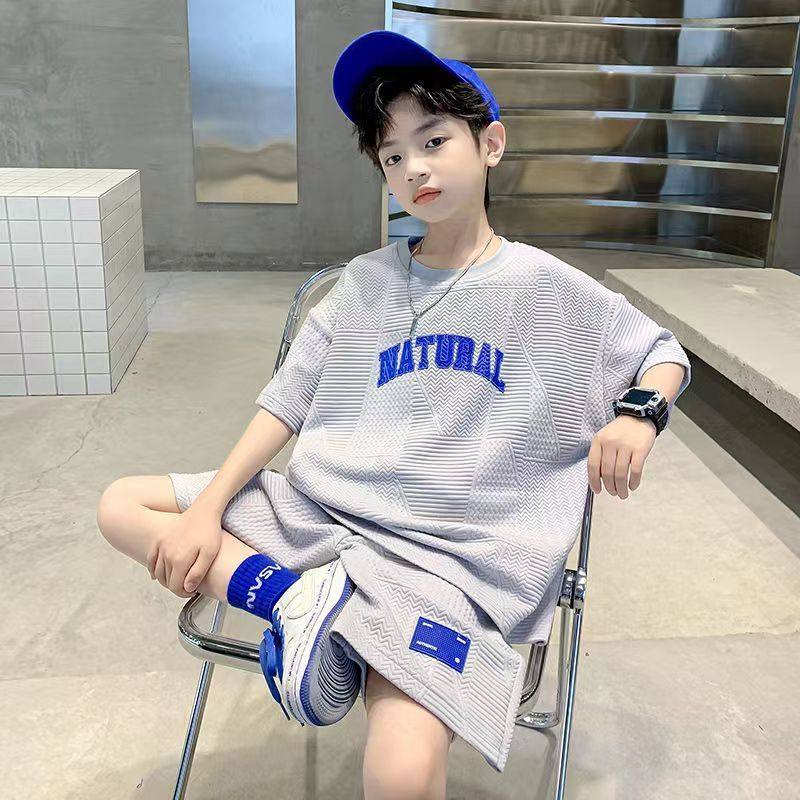 男童夏装套装2026新款中大童儿童夏季薄款休闲帅气男孩衣服运动潮