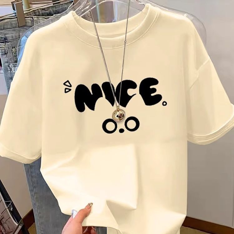 2026新款女童夏季新款夏装纯棉短袖洋气百搭舒适休闲T恤短款t恤女