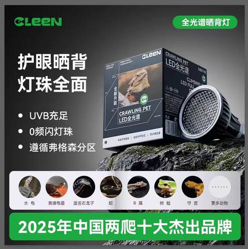 爬宠全光谱UVB晒背补钙灯