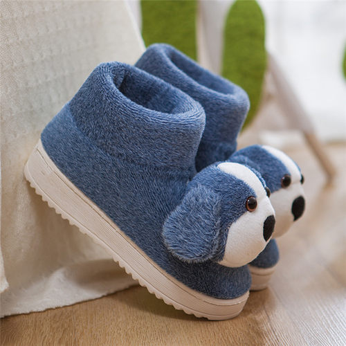 冬季毛毛拖鞋保暖包跟卡通居家