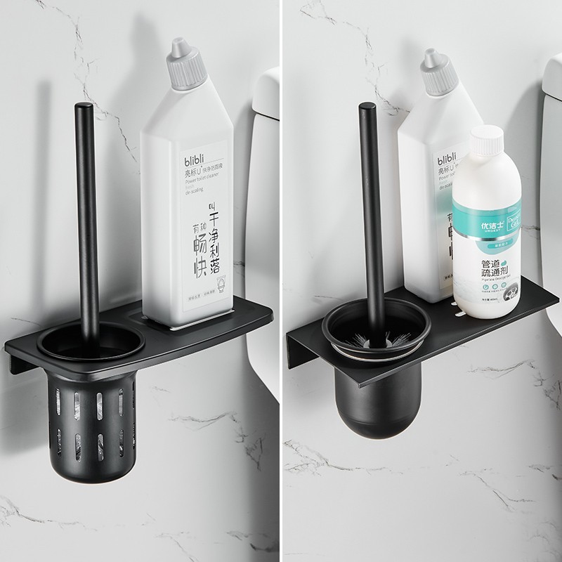 卫生间马桶刷置物架家用无死角洗厕所清洁壁挂式套装蹲坑刷子