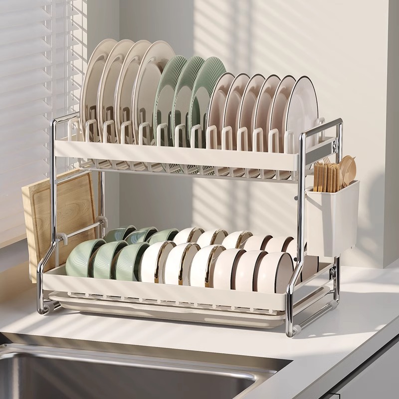 厨房碗碟架家用收纳盘子碗筷菜板多功能置物架台面沥水架