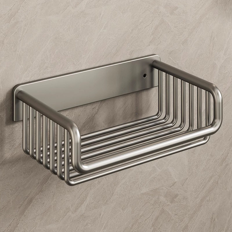 厕纸架免打孔洗手间卷纸置物架卫生间纸巾篮壁挂式厕所抽纸盒浴室