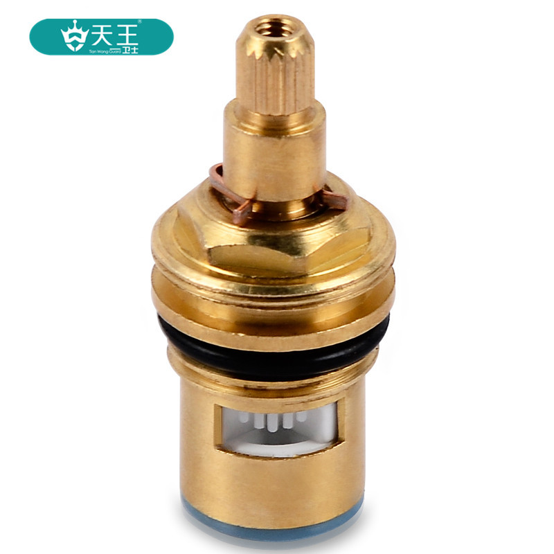 快开龙头三角阀铜阀芯洗衣机单冷热水龙头陶瓷片家用阀芯维修配件