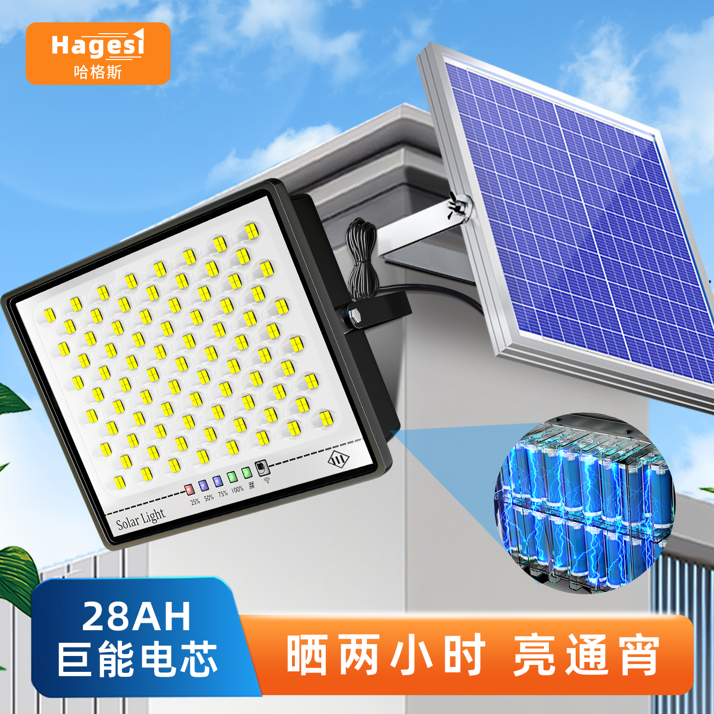 超亮灯珠长续航太阳能庭院灯