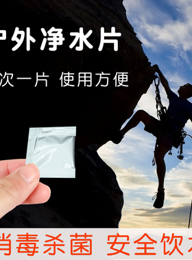 户外净水片野营露营旅行野外生存装备饮用水二氧化氯消毒泡腾片