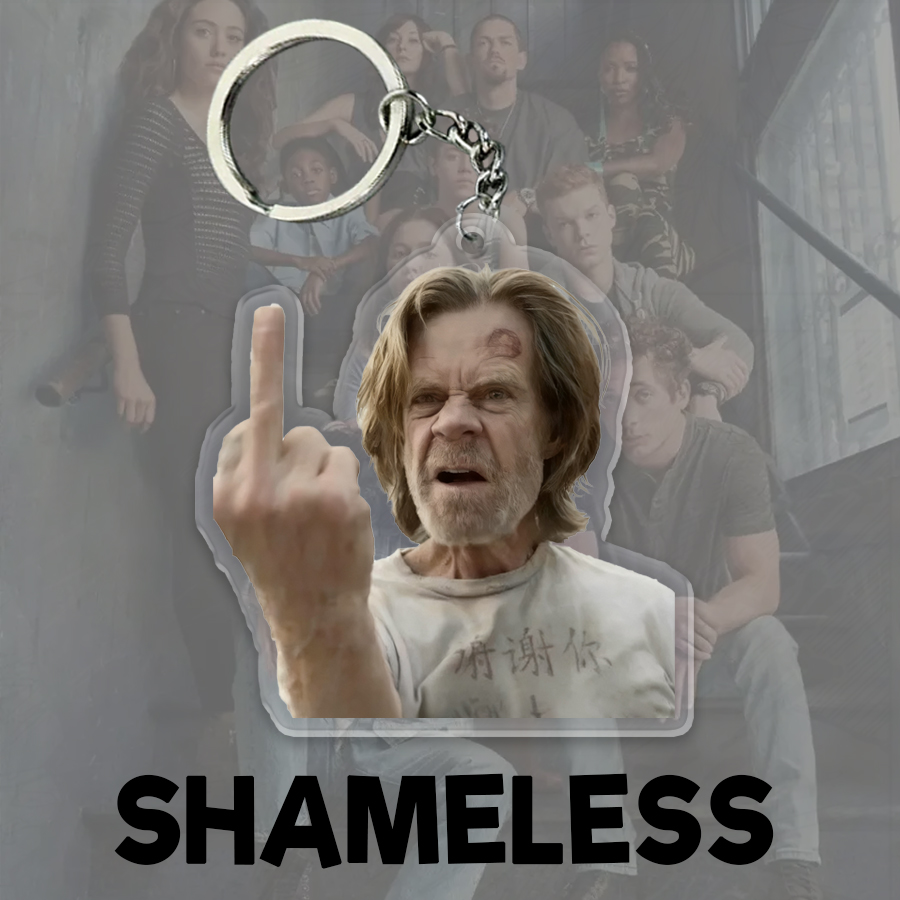 原创无耻之徒周边钥匙扣 shameless 创意礼物书包挂件弗兰克个性
