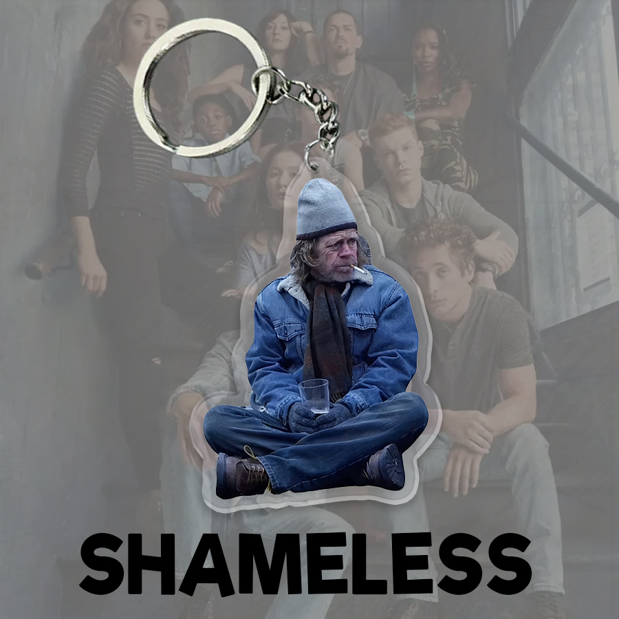 原创无耻之徒周边钥匙扣 shameless 创意礼物书包挂件弗兰克个性