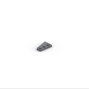 含 零件 板 Bluish Gray 4210869 LEGO乐高正品 角 2X3 右 Dark
