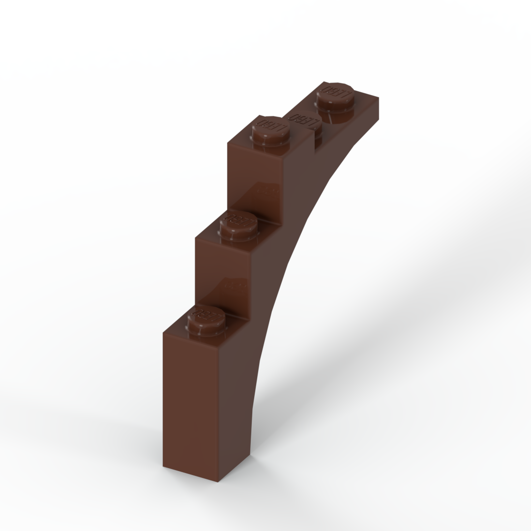 LEGO乐高正品零件砖块 含 弓形1X5X4  6044725/2339Reddish Brown