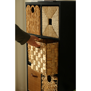 卡莱克柜专用手工编织篮 好看又便宜的收纳神器 真的太能装