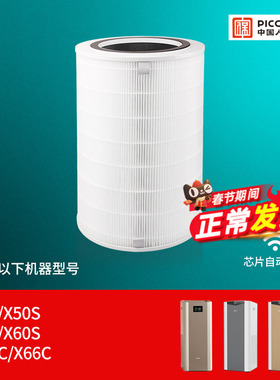 适配352空气净化器x50s/x60s滤芯除雾霾甲醛识别x63 Pet滤网x66c