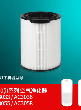 适配飞利浦空气净化器滤芯FY3140/AC3033/3036/3055/3058过滤网