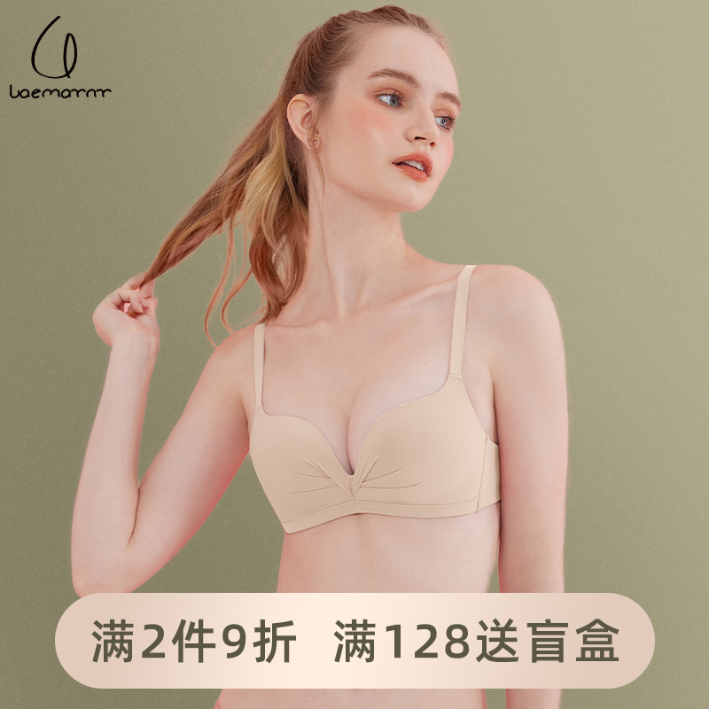 内衣聚拢胸无痕薄款纯欲夏季少女