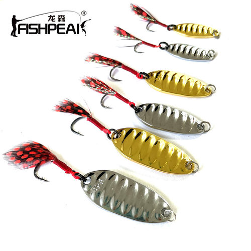 FISHPEAK平振亮片孔雀羽毛铁板
