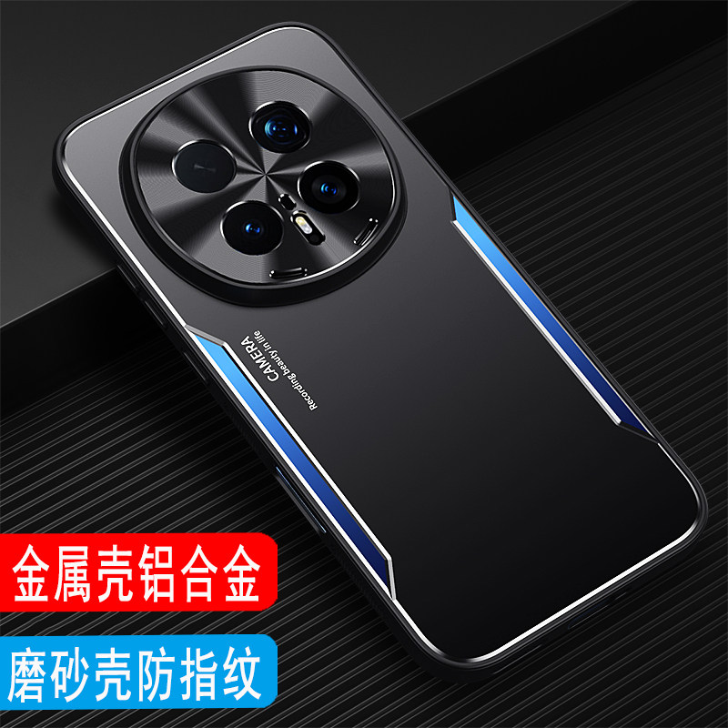 适用于荣耀magic8手机壳金属壳镜头保护套荣耀magic8Pro外壳男士款全包硅胶套商务磨砂壳创意铝合金背板后壳