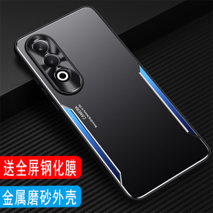适用于OPPO K12plus手机壳金属壳镜头oppok12保护套PKS110外壳男士款全包硅胶套磨砂壳铝合金后壳防摔商务款