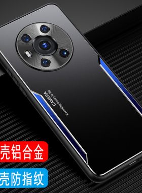 荣耀magic3手机壳金属镜头全包保护套荣耀magic3Pro外壳男软壳ELZ-AN00硅胶套磨砂壳铝合金后壳超薄防摔商务