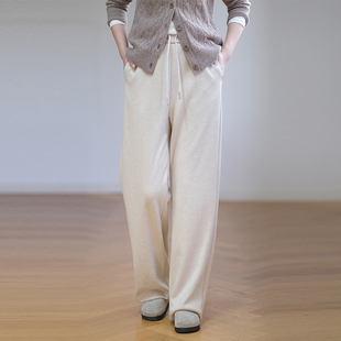 女NW54KY6339 针织裤 那禾新品 保暖抽绳收腰休闲裤