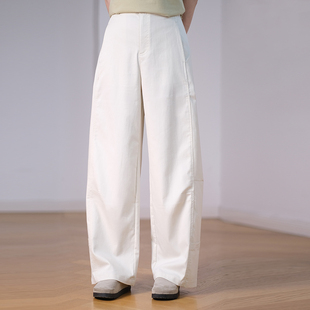 女ND53KM5775 香蕉裤 那禾新品 米白色梭织裤