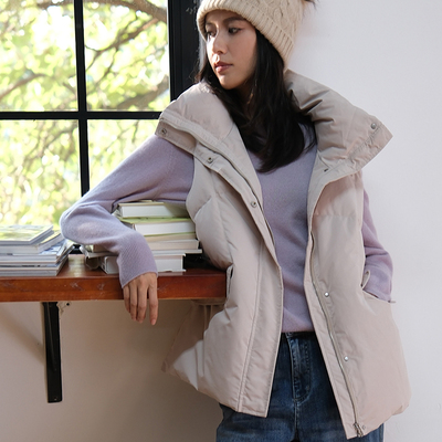 那禾休闲常规立领马甲