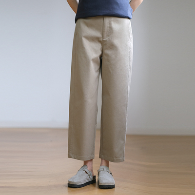 那禾新品休闲直筒裤九分裤薄款女NW61KQ1630
